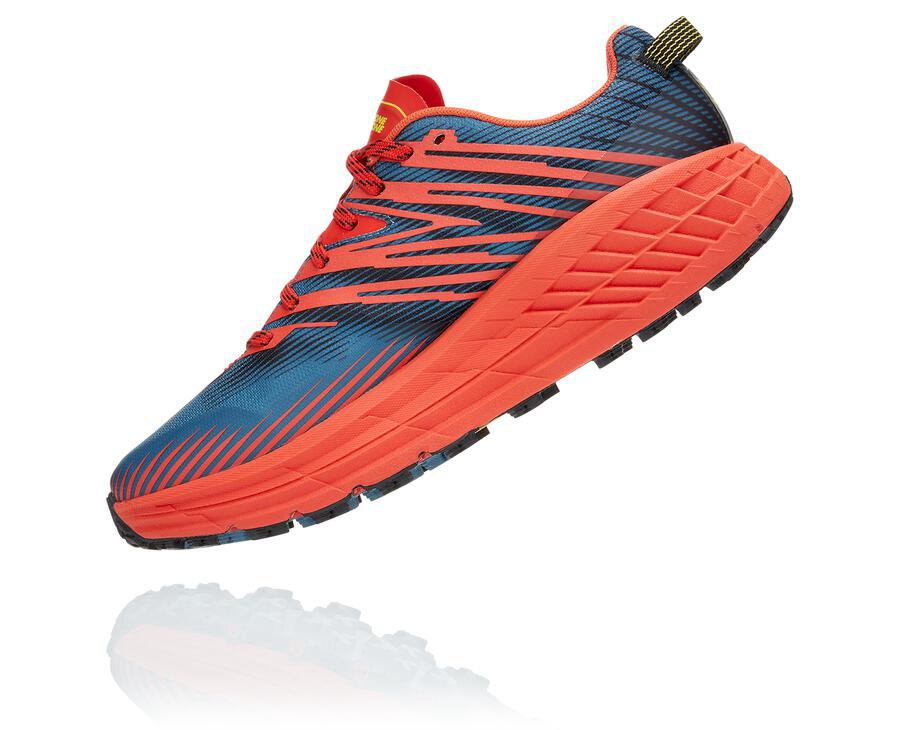 Hoka Australia One One Speedgoat 4 - Mens Trail Shoes Red - UYBFQ-4086